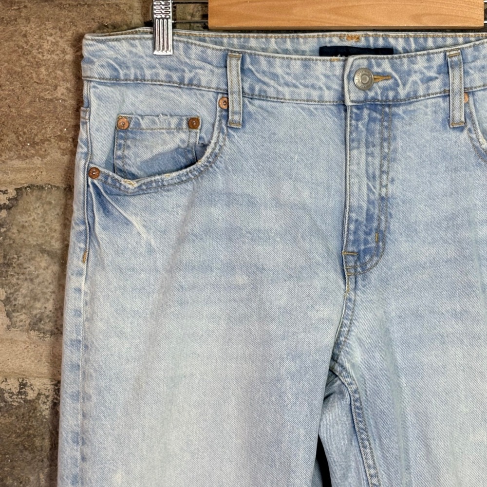 Aeropostale Women's Low Rise 90s Baggy Jeans Light Wash 100% Cotton 10 R Twee - Picture 2 of 9
